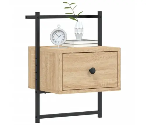 Seinale Kinnitatav Öökapp, Sonoma Tamm, 35X30X51 cm Tehispuit