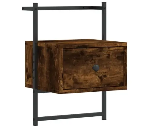 Seinale Kinnitatavad Öökapid 2 Tk, Suitsutamm, 35X30X51 Cm