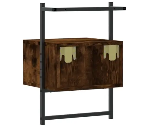 Seinale Kinnitatavad Öökapid 2 Tk, Suitsutamm, 35X30X51 Cm