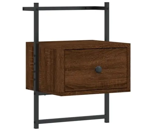 Seinale Kinnitatav Öökapp, Pruun Tamm, 35X30X51 cm Tehispuit