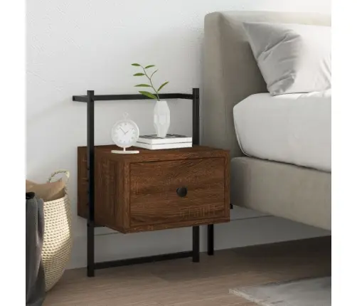 Seinale Kinnitatav Öökapp, Pruun Tamm, 35X30X51 cm Tehispuit