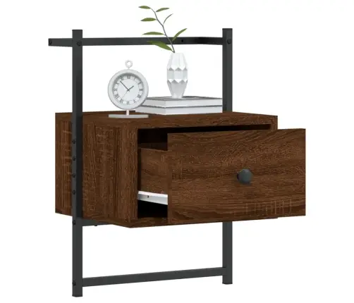 Sienas Naktsskapīši, 2 Gab., Brūni, 35X30X51 Cm, Koks Vidaxl