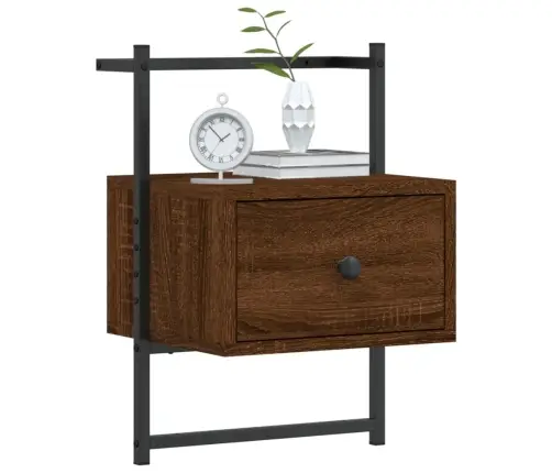 Sienas Naktsskapīši, 2 Gab., Brūni, 35X30X51 Cm, Koks Vidaxl