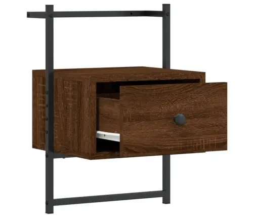 Sienas Naktsskapīši, 2 Gab., Brūni, 35X30X51 Cm, Koks Vidaxl