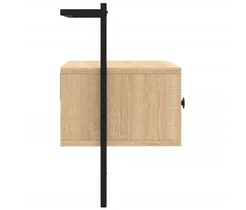 Sienas Tv Skapītis, Ozolkoka, 60,5X30X51 Cm, Inženierijas Koks Vidaxl