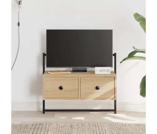 Sienas Tv Skapītis, Ozolkoka, 60,5X30X51 Cm, Inženierijas Koks Vidaxl