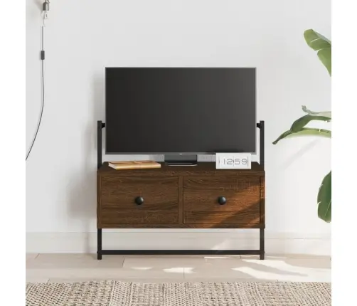 Sienas Tv Skapītis, Brūns, 60,5X30X51 Cm, Inženierijas Koks Vidaxl