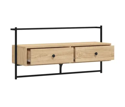 Sienas Tv Skapītis, Ozolkoka, 100,5X30X51 Cm, Inženierijas Koks Vidaxl