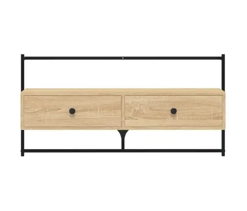 Sienas Tv Skapītis, Ozolkoka, 100,5X30X51 Cm, Inženierijas Koks Vidaxl