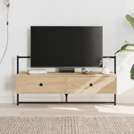 Sienas Tv Skapītis, Ozolkoka, 100,5X30X51 Cm, Inženierijas Koks Vidaxl