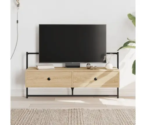 Sienas Tv Skapītis, Ozolkoka, 100,5X30X51 Cm, Inženierijas Koks Vidaxl