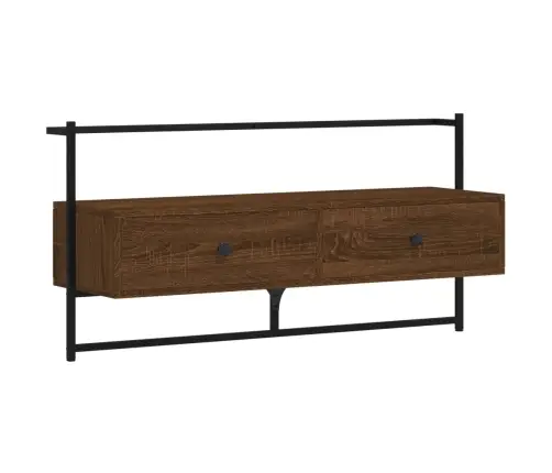 Sieninė Televizoriaus Spintelė, Ruda, 100,5X30X51cm Mediena