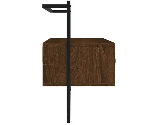 Sieninė Televizoriaus Spintelė, Ruda, 100,5X30X51cm Mediena