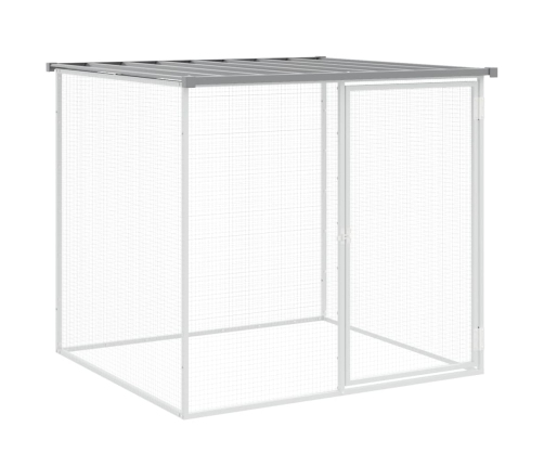 Narvas Viščiukams Su Stogu, Pilkas, 203X98X90cm Plienas