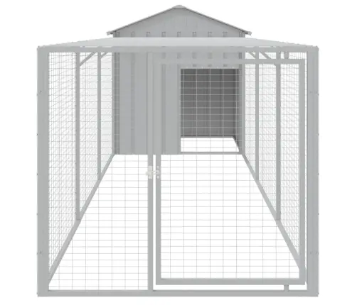 Kanapuur Aedikuga, Helehall, 117X405X123 cm Tsingitud Teras