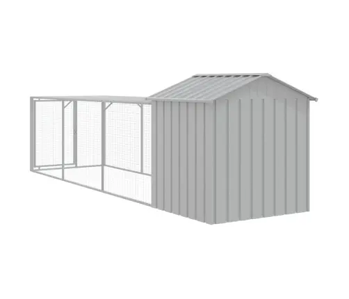 Kanapuur Aedikuga, Helehall, 117X405X123 cm Tsingitud Teras