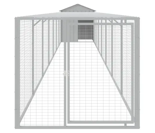 Vistu Būris, 117X813X123 Cm, Cinkots Tērauds, Gaiši Pelēks Vidaxl