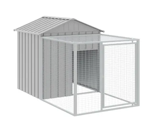 Vistu Būris, 117X813X123 Cm, Cinkots Tērauds, Gaiši Pelēks Vidaxl