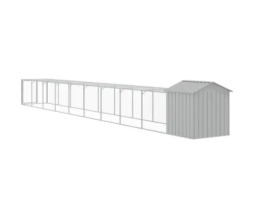 Vistu Būris, 117X1017X123 Cm, Cinkots Tērauds, Gaiši Pelēks Vidaxl