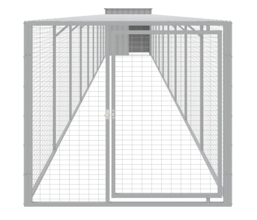Kanapuur Aedikuga, Helehall, 110X1017X110 cm Tsingitud Teras