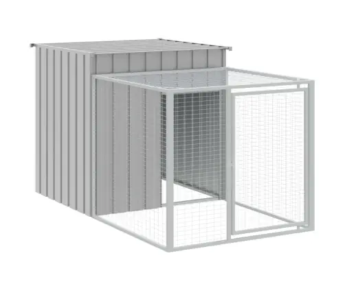 Kanapuur Aedikuga, Helehall, 110X1221X110 cm Tsingitud Teras