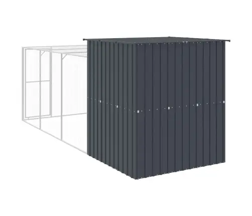 Vistu Būris, 165X455X181 Cm, Cinkots Tērauds, Pelēks Vidaxl