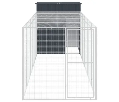 Vistu Būris, 165X659X181 Cm, Cinkots Tērauds, Pelēks Vidaxl