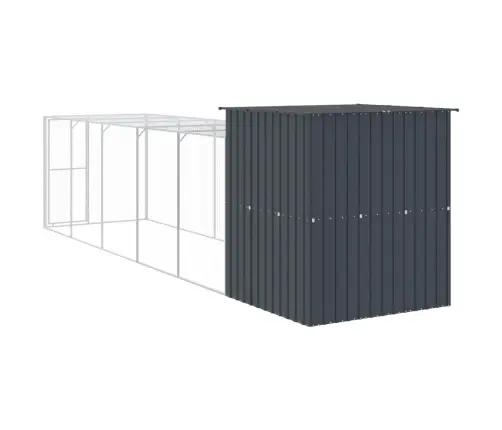 Vistu Būris, 165X659X181 Cm, Cinkots Tērauds, Pelēks Vidaxl