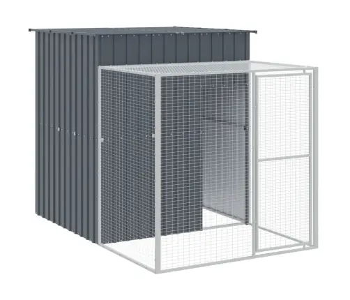 Vistu Būris, 165X659X181 Cm, Cinkots Tērauds, Pelēks Vidaxl