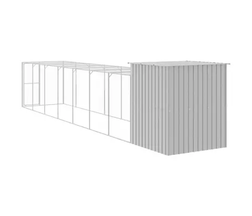 Kanapuur Aedikuga, Helehall, 165X863X181 cm Tsingitud Teras