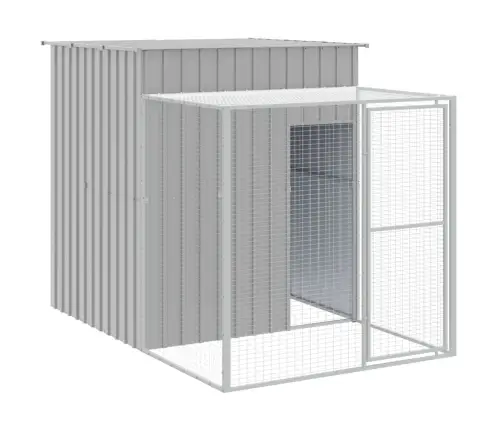 Kanapuur Aedikuga, Helehall, 165X863X181 cm Tsingitud Teras