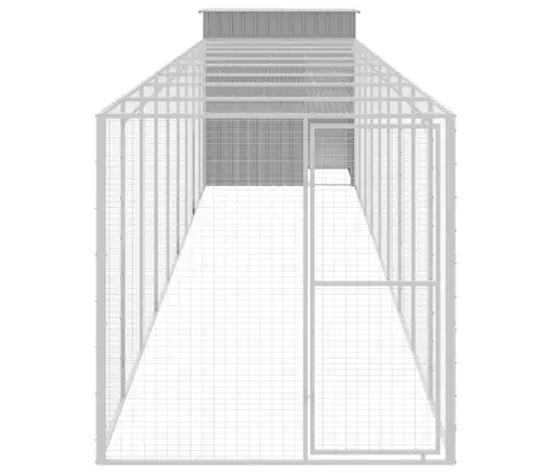 Vistu Būris, 165X1067X181 Cm, Cinkots Tērauds, Gaiši Pelēks Vidaxl