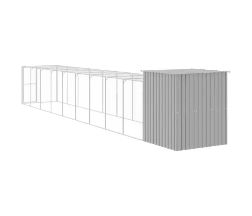 Vistu Būris, 165X1067X181 Cm, Cinkots Tērauds, Gaiši Pelēks Vidaxl