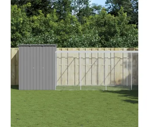 Vistu Būris, 165X1067X181 Cm, Cinkots Tērauds, Gaiši Pelēks Vidaxl