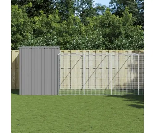 Koerakuut Aedikuga, Helehall, 214X661X181 cm Teras