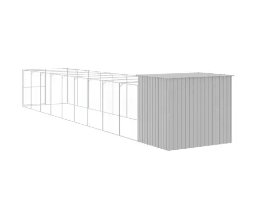 Koerakuut Aedikuga, Helehall, 214X1069X181 cm Teras