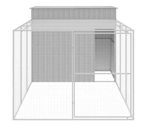 Šuns Narvas Su Aptvaru, Šviesiai Pilkas, 214X457X181cm Plienas