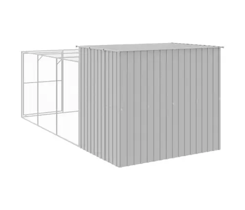 Šuns Narvas Su Aptvaru, Šviesiai Pilkas, 214X457X181cm Plienas