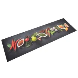 Virtuvės Kilimėlis, 45X150cm Aksomas, Plaunamas, Prieskoniai