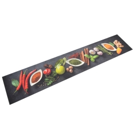Virtuves Paklājs, Mazgājams, Garšvielu Apdruka, 60X300 Cm Vidaxl