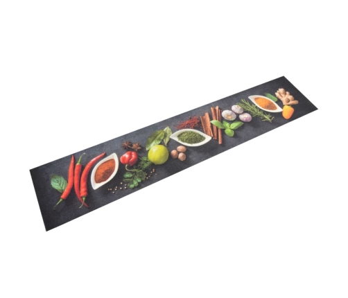 Virtuves Paklājs, Mazgājams, Garšvielu Apdruka, 60X300 Cm Vidaxl