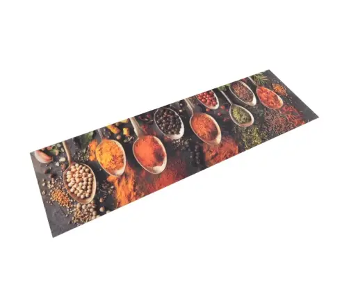 Virtuves Paklājs, Mazgājams, Karotes Un Garšvielas, 45X150 Cm Vidaxl