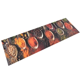 Virtuves Paklājs, Mazgājams, Karotes Un Garšvielas, 60X180 Cm Vidaxl