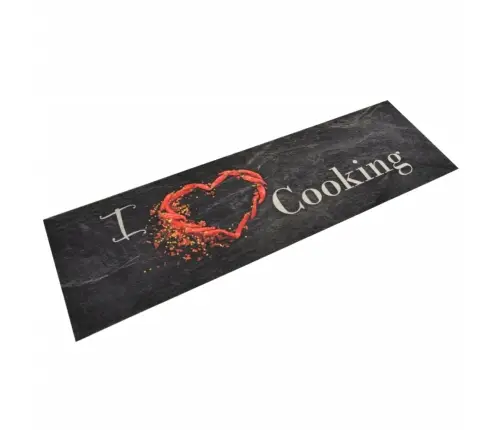 Virtuves Paklājs, Mazgājams, Ar Uzrakstu, 45X150 Cm, Samts Vidaxl