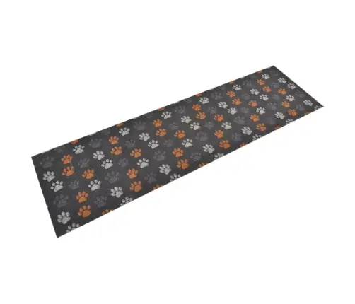 Virtuves Paklājs, Mazgājams, Ķepu Apdruka, 45X150 Cm, Samts Vidaxl