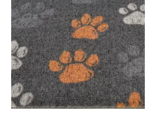 Virtuves Paklājs, Mazgājams, Ķepu Apdruka, 45X150 Cm, Samts Vidaxl