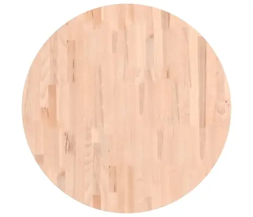 Galda Virsma, Ø80X1,5 Cm, Apaļa, Dižskābarža Masīvkoks Vidaxl