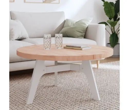 Stalviršis, Ø90X4 cm Bukmedžio Medienos Masyvas, Apskritas