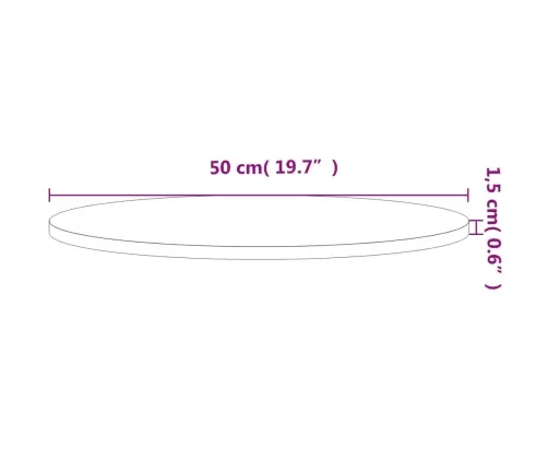 Lauaplaat, Ø50X1,5 cm Ümmargune, Pöökpuu