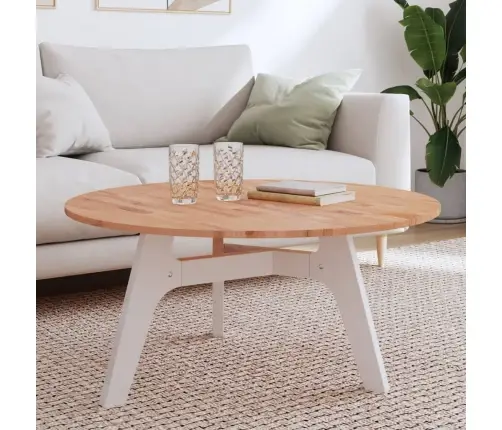 Galda Virsma, Ø90X1,5 Cm, Apaļa, Dižskābarža Masīvkoks Vidaxl